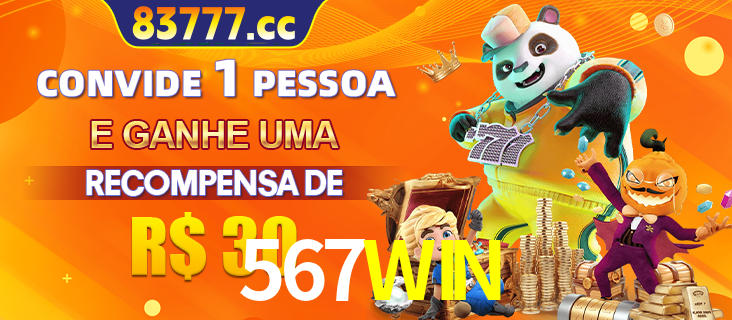 Banner institucional da 567WIN sobre parceria de marcas e criação de uma marca de excelência, apresentando os mascotes de jogos populares como o Fortune Tiger.