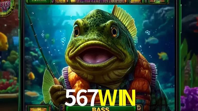 Personagem de peixe pescador do popular jogo de slot com tema de pescaria, uma das emocionantes opções de caça-níqueis para jogar e ganhar no cassino 567WIN.